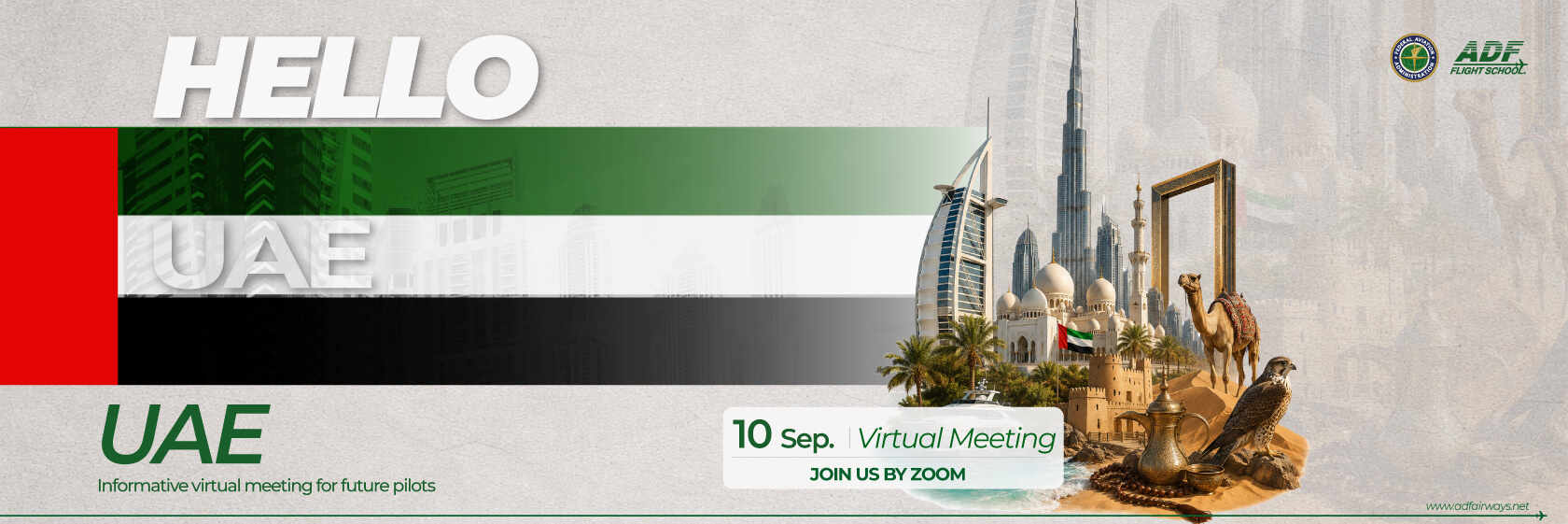 Virtual Aviation Seminar UAE: Become a Pilot in USA | ADF